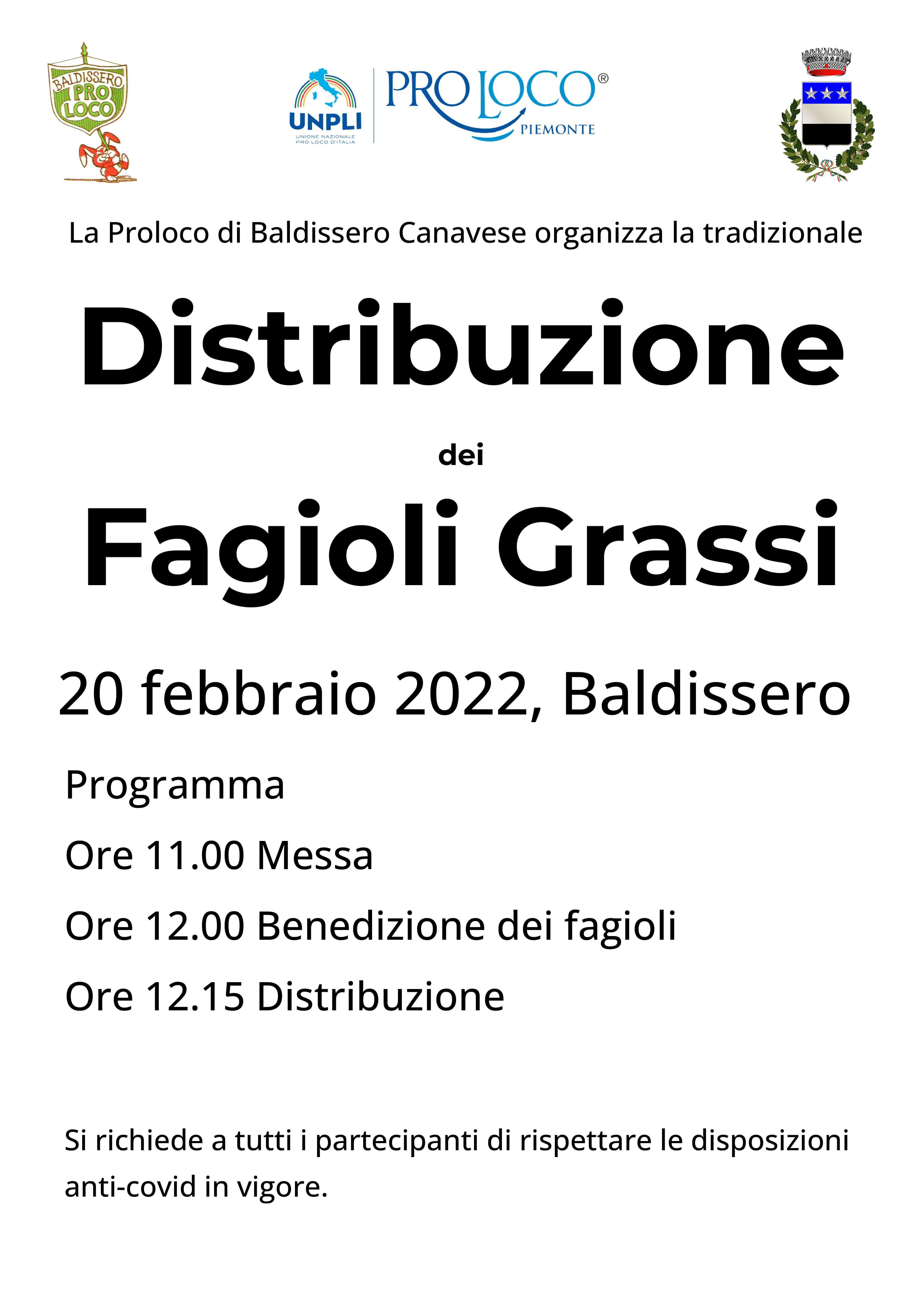 Cartellone Fagiolata 2022 - ATPL Baldissero Canavese
