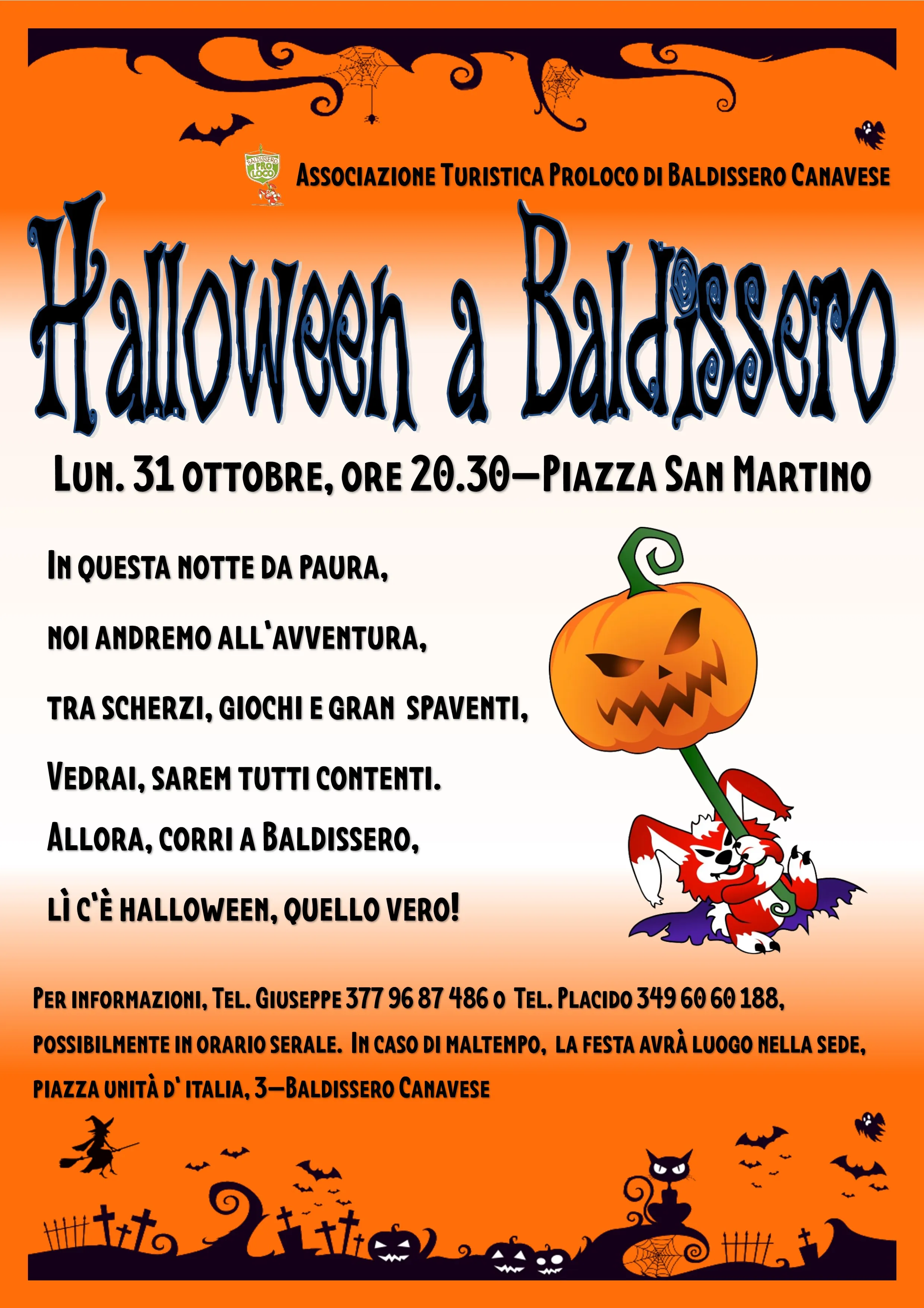 Manifesto Halloween 2022 - ATPL Baldissero Canavese